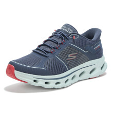 Zapatillas Skechers Go Walk Glide Step 2.0 Zalor Slip-Ins para Hombre, Azul/Rojo, 13