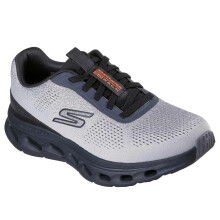 Skechers Heren Go Walk Glide Stap 2.0 Vic Sneaker, Grijs/Zwart, 14