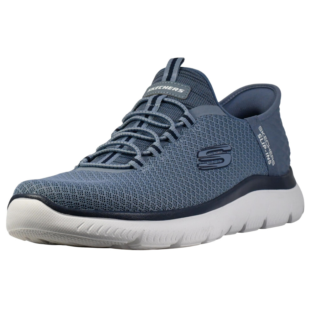 Skechers Men's Summits High Range Hands Free Slip-In Sneaker, Slate, 10.5 W Us