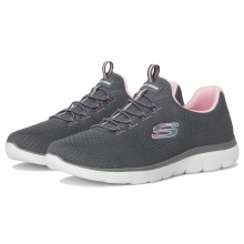 Zapatillas Skechers para mujer Summits - Radiant Flow, Carbón/Rosa, 8