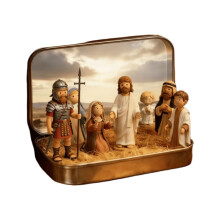 Easter Jesus Crucifixion and Resurrection Mini Plastic
