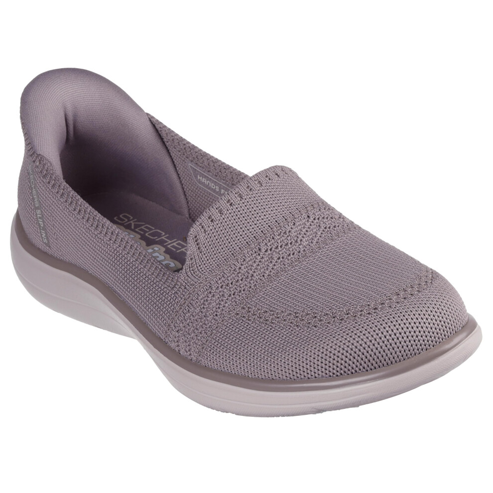 Skechers Women's On-The-Go Flex Radiant Hands Free Slip-Ins Loafer, Dark Taupe, 9