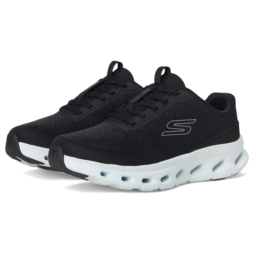 Skechers Women's Go Walk Glide Step 2.0 Vanessa Sneaker, Black/Light Blue, 8
