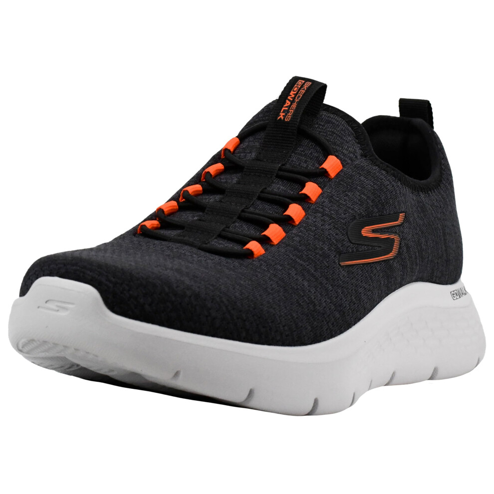 Skechers Men's Go Walk Flex - Ultra Shoes, Charcoal/Orange, 10.5 M