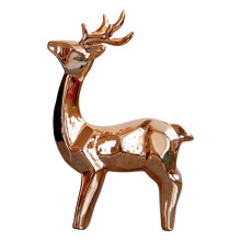 Gold Resin Reindeer Figurines Christmas Decor