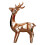 Gold Resin Reindeer Figurines Christmas Decor 1
