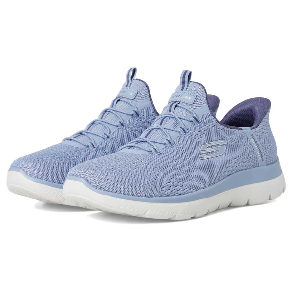 Skechers Women's Summits-Dream Chaser Hands Free Slip-Ins Sneaker, Slate, 5.5