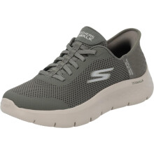 Skechers Damen Go Walk Flex Hands Free Slip-Ins - Grand Entry Sneaker, Olive, 13