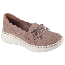 Skechers Kvinders Wilshire BLVD - Knit Sail, Mocha, 6