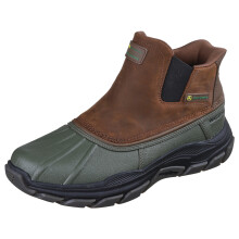 Skechers Botas Chelsea Impermeables Slip-ins para Hombre John Deere, Verde, 8 X-Ancho