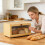 Functional Bread Storage Unit With Circulation Holes-Wood color 6
