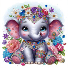 Pattern in Stock Hot Sale 5D Fancy Shape Rhinestone Stickers Spot Drill Decorative Painting