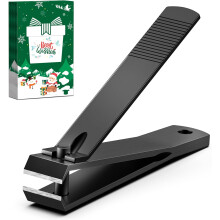 Heavy Duty Straight Toenail Clippers for Thick Nails | Flat Edge Clipper with Case | Ideal for Seniors, Adults & Christmas Stocking Stuffers |