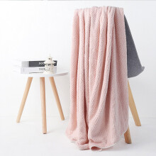 Pineapple Grid Bath Towel Thickened Soft Absorbent Wearable Bath Towel Coral Fleece Unisex Beach Bath Towel