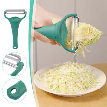 AuroraX Peeler Julienne Slicer, compatible with Apple/Carrot/Potato Peelers, Dishwasher Safe, Durable Kitchen Tool (Green)