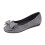Γκρι Γυναικεία Casual Παπούτσια Slip-on Flat Παπούτσια με Φιόγκο, Λεπτομέρειες με Μαλακή 1
