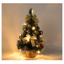Mini LED Christmas Tree - 30 cm Gold Tabletop Decoration
