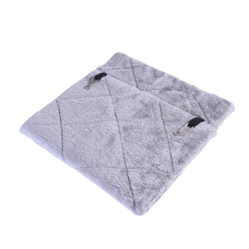 Parrot Plush Hammock Grey Warm Pet Bed with Double Hooks for Hanging