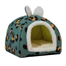 Kattenmandjes voor binnenkatten, klein hondenmandje, huisdierentent, zacht en warm slaapnestje voor puppy's en kittens, blauw
