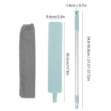 Perie flexibilă cu mâner lung pentru scame, pentru ventilatoare de tavan, jaluzele, colțuri, plinte și pânze de păianjen
