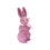 Easter Bunny Figurine with Bow – Glitter Foam Decor 1