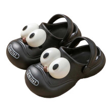 Børnesko Drenge Piger Små Børn på Slides Sandaler Børn Sommer Strand Pool Udendørs Vandsko Brusebad Hjemmesko Sort 7-8