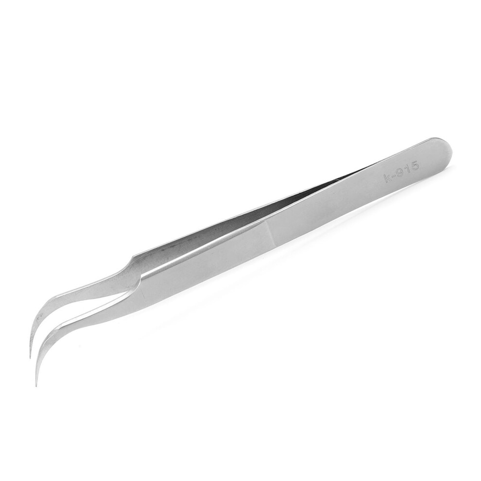 Stainless Steel Curved Tweezers AntiStatic