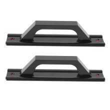 Aluminum Alloy Sliding Door Handle 200mm Black Minimalist Pull