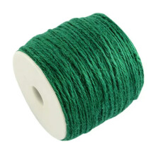 109yds/Roll Colored Hemp Cords Jute Twine String Rope Threads Spool Wrapping 2mm-Green