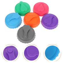 ULTNICE Silicone Can Lid Silicone Beverage Protector for Drinkers Indoor Use 6Pcs