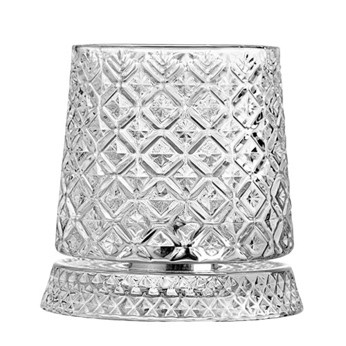 Crystal Spinning Whiskey Glass