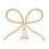 Metal Rhinestone Bow Tree Topper Silver Gold 1pc 1
