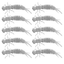 Ruimatai Fishing Lures Lifelike Larvae Soft Baits 12pcs