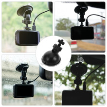 Suction Cup Mount Car Dash Cam Mount Plastic Black 1Pack