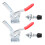 2Pcs Horizontal Welding Toggle Clamp GH-225-D, 230kg Max Holding Force 1