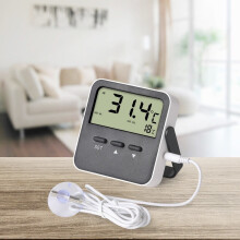 High Low Temperature Alarm Thermometer Digital Large Screen For Indoor Outdoor