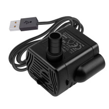 200L/H Mini Brushless Submersible Water Pump 3W for Aquarium Fish Tank Fountain Pond DC Powered Black ABS