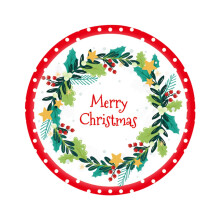Christmas Paper Plates 9 Inch 24 Pack