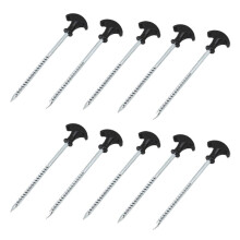 5/10pcs T Type Tent Peg Ground Nails Screw Nail Stakes For Fishing Camping Tent Camping Hiking Accessories