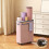 Slim Rolling Laundry Hamper Pink 1
