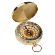 Camping Hiking Pocket For Compass Brass Golden Portable For Compass Navigation For Outdoor Activities Compact Portable 5x5x1.5cm