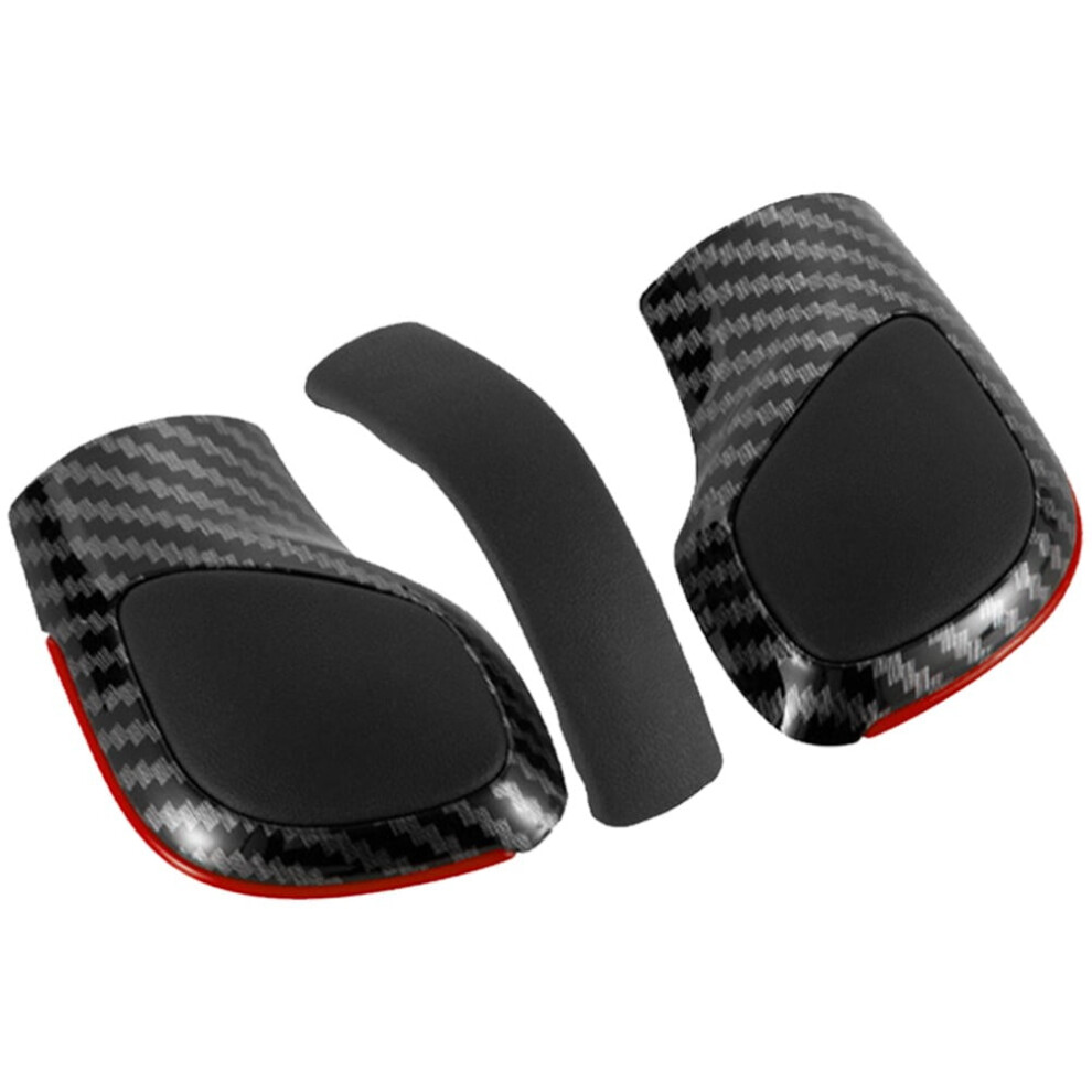 Carbon Fiber Abs Leather Shift Knob Gear Side Cover For Golf For Passat B7 B8 9448483765589