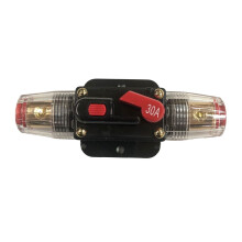 30A Auto Car Stereo Fuse Holders Inline Reset Fuse Inverter for Car Audio System Device