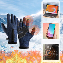Touchscreen Thermal Gloves for Winter Running, Riding, Driving, Hiking – Men & Women – Compatible with iPhone/Android