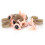 10 Sets Pink Plastic 3D Triangular Doll Eyes 20x24mm Toy Accessories 2