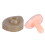 10 Sets Pink Plastic 3D Triangular Doll Eyes 20x24mm Toy Accessories 7