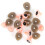 10 Sets Pink Plastic 3D Triangular Doll Eyes 20x24mm Toy Accessories 15