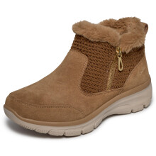 Skechers Dames EASY GOING - GENTLE FALL, Trui gebreide laars met rits, Chestnut, 5M