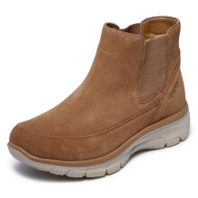 Skechers Dames EASY GOING - CASUAL ICON Hands Free Slip-Ins, Chelsea Suede Boot, TAN, 11M