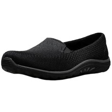 Skechers Dam REGGAE FEST - WILLOWS Flat, Svart Mesh, 7 M US